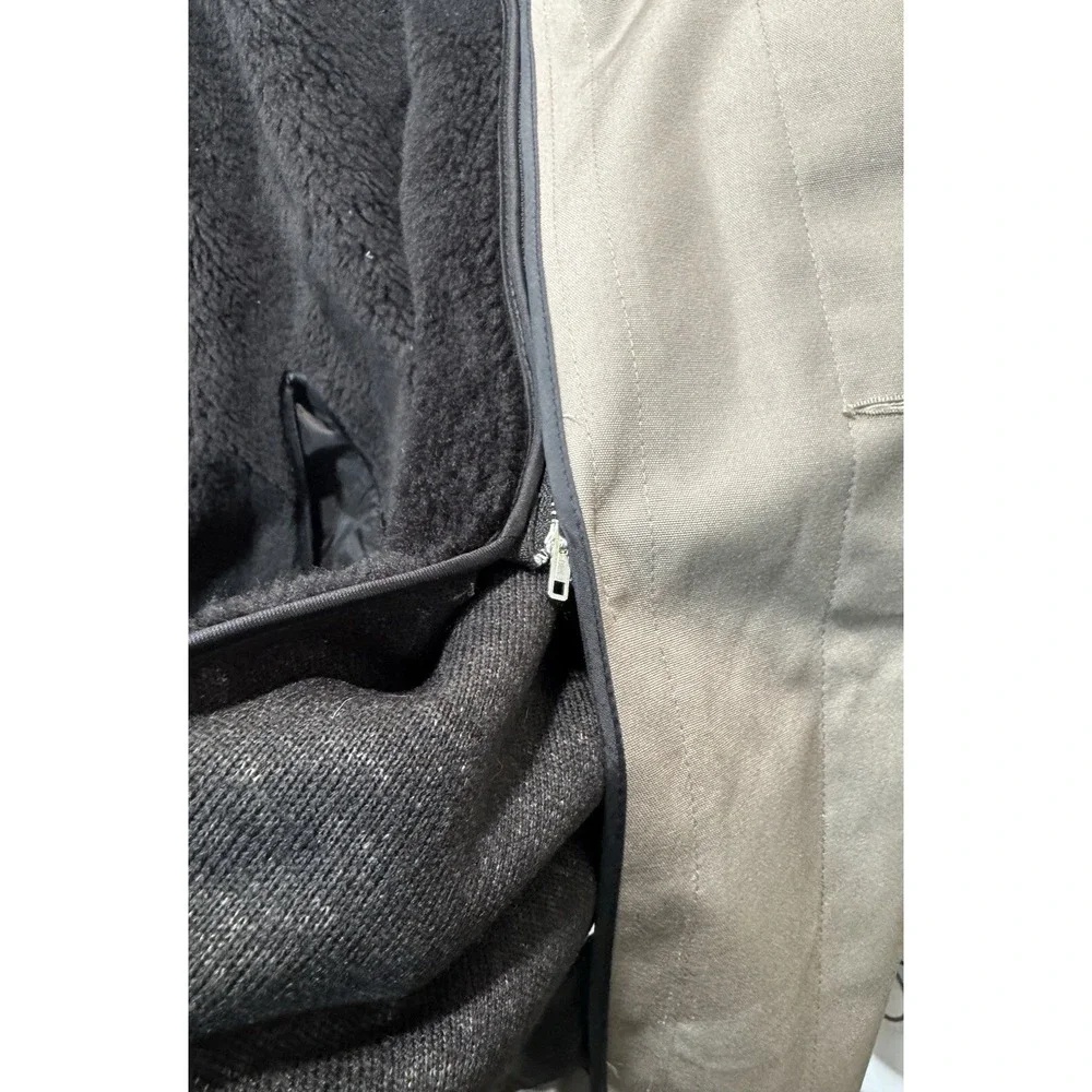 Vintage London Fog Trench Coat‎ Mens 42 Reg Khaki Tan Removable Fleece Lining.
